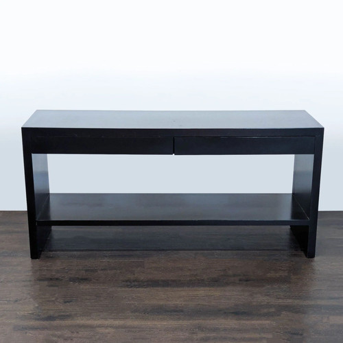 Two drawer wood credenza - drawer, with