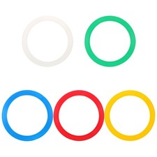  5 anelli da giocoleria da circo: anelli acrobatici per le mani, attrezzi per