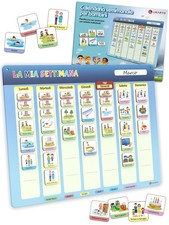 Calendario settimanale per bambini Lavagna magnetica da parete Montessori con