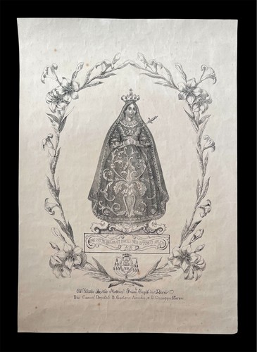 Santino stampa popolare 1800 - santino,
