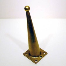 Piede in ottone per mobili anni '50 vintage antico a267