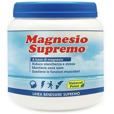 Magnesio Supremo Natural Point  300 gr Antistress con Mag Citrato e Carbonato