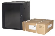 ARMADIO RACK 19" 9 UNITA' DA MURO A) 500 X (L) 600 X (P) 450 NERO DISASSEMBLATO 