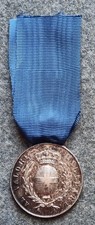 REGNO VITTORIO EMANUELE III° MEDAGLIA AL VALORE MILITARE CLASSE ARGENTO JOHNSON