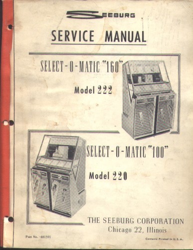 Seeburg modello 220 - modello, 220/222