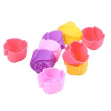 10x Stampo per biscotti muffin rosa silicone torta gelatina cioccolato7677