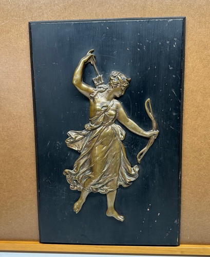 Antica targa bronzo - , rilievo
