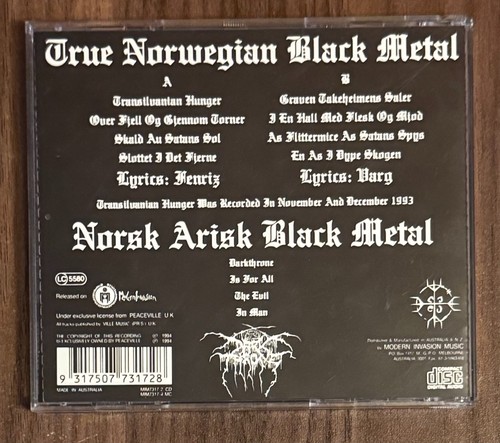 Darkthrone transilvanian - ,
