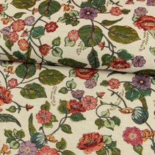 Tessuto arazzo ramo di fiori naturale colorato decorazioni borse tende (prezzo = 0,5 m)