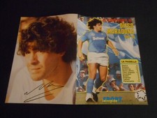 MARADONA DIEGO ARMANDO LA SHEDA SEGRETA AUTOGRAFO STAMPATO BUONE CONDIZIONI