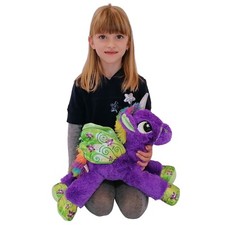 Peluche Unicorno Viola 50cm Pony Cavallo Magico con Ali