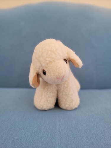 Peluche agnello lana - 8", avorio