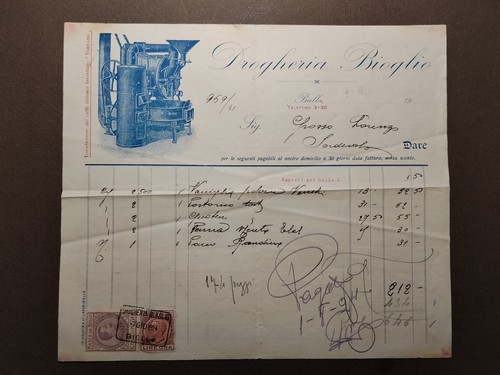 Fattura biella drogheria - fattura,
