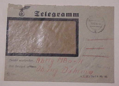 Germany 1942 telegram - germany, cover