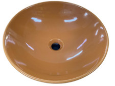 Nic Design lavabo Giulia in ceramica ad appoggio Ø 42 cm colore arancione 