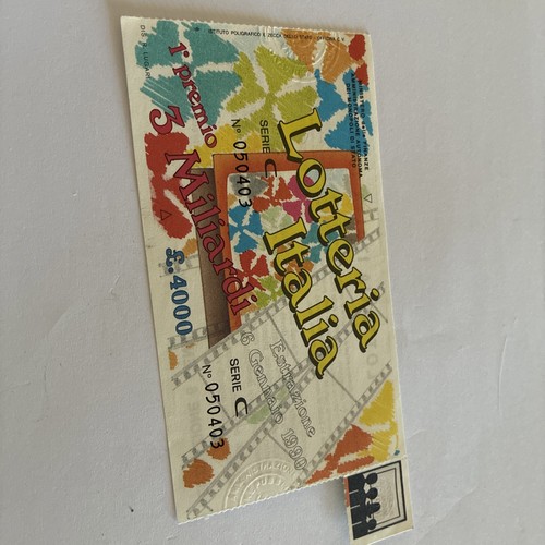 Biglietto lotteria nazionale - biglietto,
