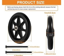 Ruote di ricambio per sedia a