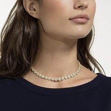 Collana Tennis Angel Placcata Oro con Cristalli Swarovski Elements Originali