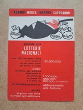Cartolina lotteria 1962 1963 - lotteria, (1962/1963