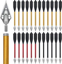 6.7 Pollici Corpo Alluminio Caccia Frecce Pistola Bullone con Punte Frecce Caccia Acciaio