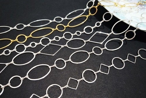 50cm catena ottone link - ottone,