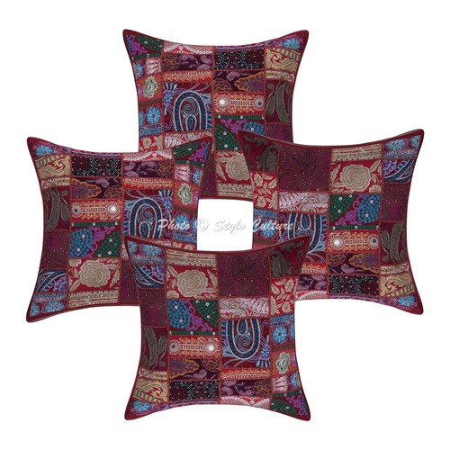 Copricuscino etnico patchwork - copricuscino,