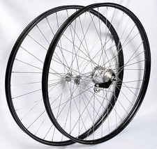 Kit ruote per bici d'epoca 2 velocità kick shift 28 pollici nero vintage