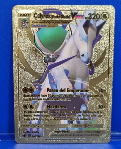 Carta spagnola pokemon calyrex - carta,