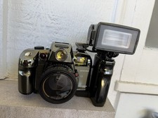 Telecamera panoramica 35 mm finitura cromata nera con attacco ampio motore azionamento,