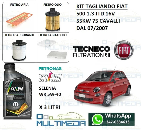 Kit tagliando filtri olio - kit,