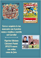 Panini calciatori 1972/73 Squadre Serie A Scegli da menu
