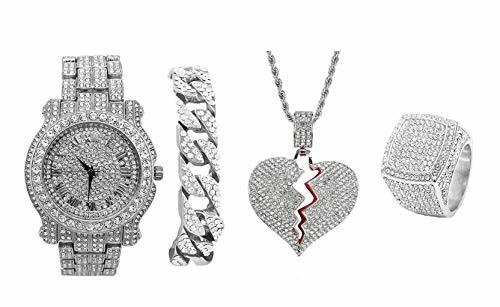 Ciondolo cuore spezzato bling - ciondolo,