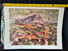 Autentica stampa artistica Paul Cézanne 'La Montagne Sainte Victoire' alta qualità repr