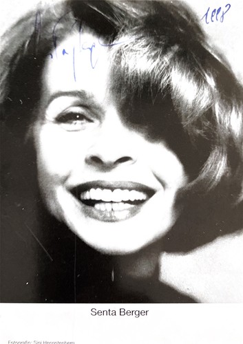 Autografo senta berger - senta,