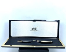 PENNA MONTBLANC A SFERA “MEISTERSTÜCK” ORIGINALE NERA FINITURE DORATE USATA