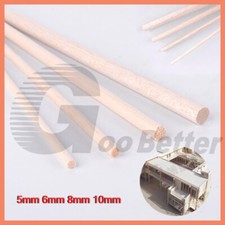 Striscia Balsa Legno Asta Tonda Barra 250mm Lunga Fai da Te Modello Marca Ø5mm 6mm 8mm 10mm
