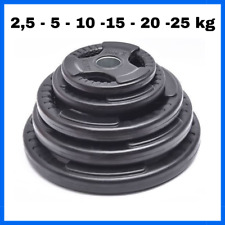 Disco dischi 28 mm peso pesi GOMMATI per palestra bilanciere 2 5 10 15 20 25 kg