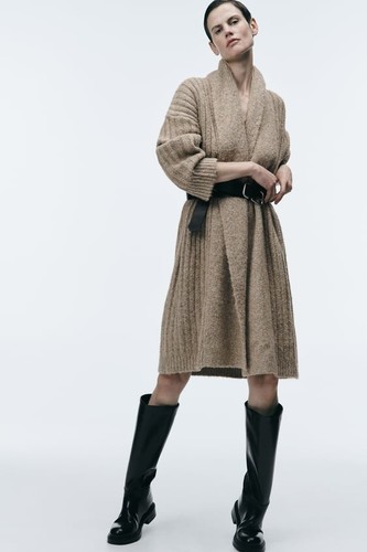 Nwt zara rib knit - coat, $109