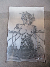 Salvador Dalì La Venere italica incisione su lastra d'argento con cornice