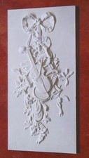 BASSORILIEVO IN GESSO BIANCO PB 020  67x34 cm. ARREDO INTERNI