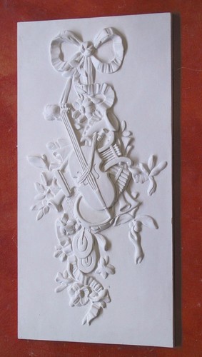 Bassorilievo gesso bianco - bassorilievo,