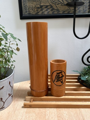 Vaso bambù naturale - bambù, +