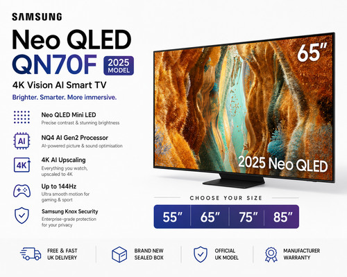 Samsung neo qled qn70f - samsung, 4k