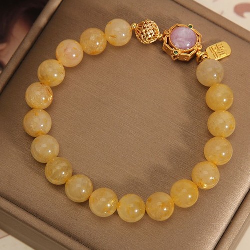 Bracciale citrino naturale - bracciale,