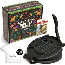 Cast Iron Tortilla Press 10