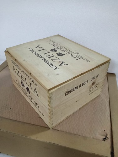 Scatola legno 6 bott - scatola,