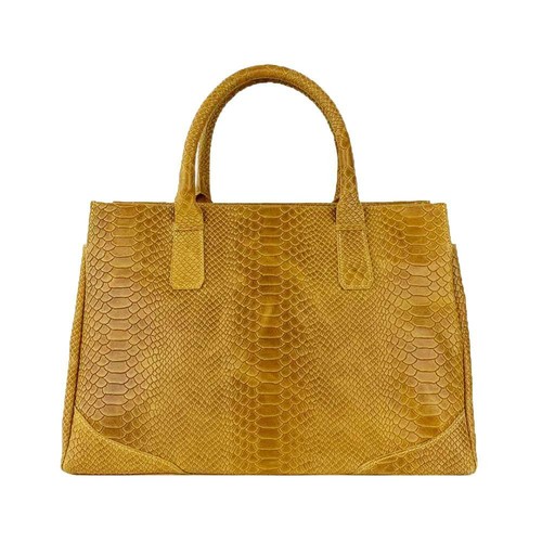 Borsa mano pelle pitonata - in,