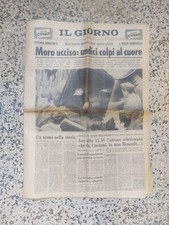 ALDO MORO Ucciso Giornale QUOTIDIANO IL GIORNO 10 MAGGIO 1978 Completo