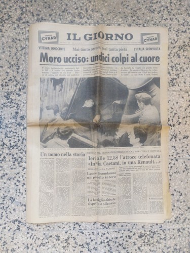 Aldo moro ucciso - ucciso, giornale