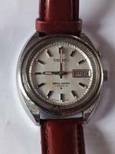 Seiko Bell-Matic 4006-7000 Automatic Alarm Silver 38mm Stainless Men's Watch